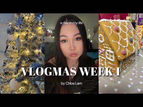 a chaotic gingerbread house decorating vlogmas | VLOGMAS 𐙚 ‧₊˚ ⋅