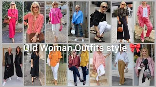 Elegant Style At Any Age 💄👠🎀 For Old Woman Outfits style 🎀 Over 40+ 50+60+ 70 🎀