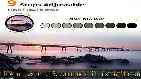 K&F Concept 67mm Variable Neutral Density Filter ND8-ND2000 (3-11stop) Hydrophobic Adjustable ND Fi