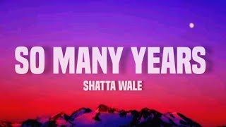 Shatta wale - So Many years (lyrics)