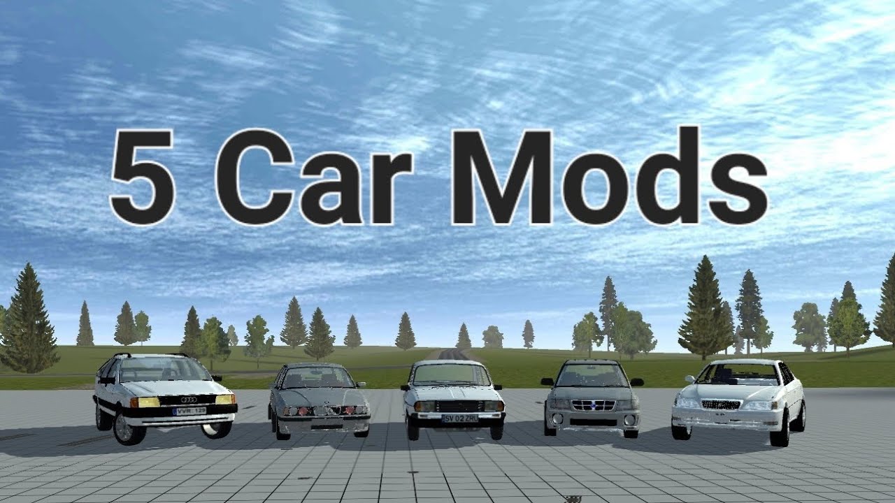 5 Car Mods  Simple Car Crash Physics Simulator 