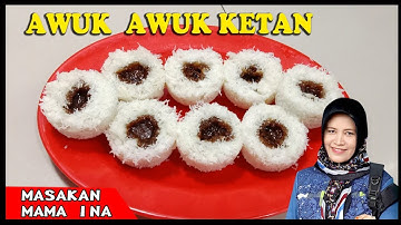 Cara baru buat Awuk awuk tepung ketan gula merah // resep kue basah awuk awuk twpung ketan
