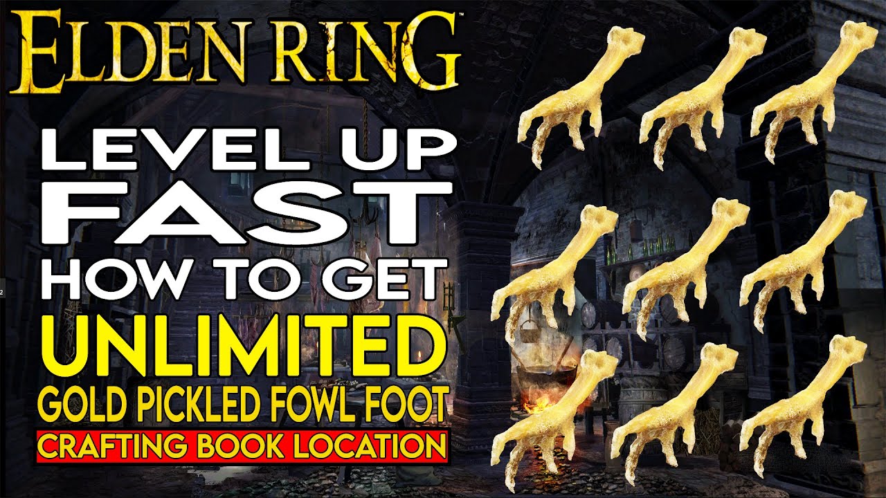 Gold Pickled Fowl Foot Crafting Book Location Elden Ring YouTube