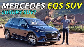 Mercedes EQS SUV 580 AWD driving REVIEW  is this the best luxury EV SUV?