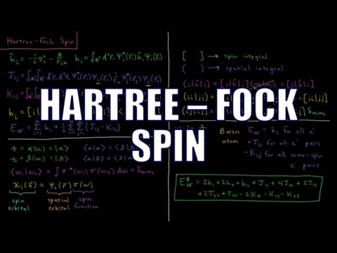 Quantum Chemistry 9.10 - Hartree-Fock Spin