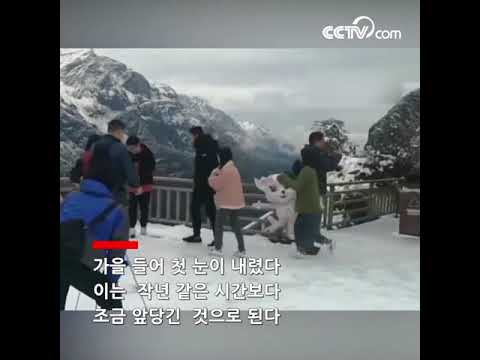 쓰촨 소라골과 필막골 올가을 첫눈 맞이 |CCTV 한국어방송