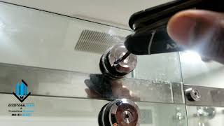 How to fix a Frameless Sliding Shower Enclosure by the Exceptional Glass Company