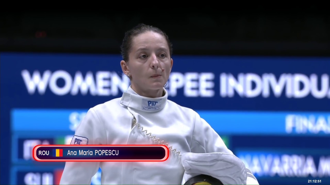 2018 Wuxi World Championships - WE Ind FINAL NAVARRIA (ITA) v POPESCU (ROU)
