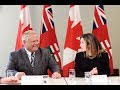 NAFTA briefing with Doug Ford and Chrystia Freeland