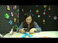Hướng dẫn làm chiếc quạt giấy hoa lá cành màu xanh cực đẹp | Color TV