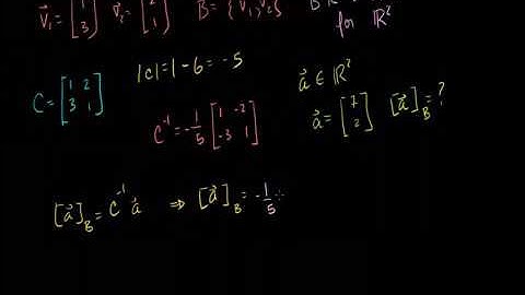 Lin Alg Invertible Change of Basis Matrix Bangla
