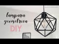 LAMPARA GEOMETRICA CON PITILLOS / LAMPARA NORDICA DIY