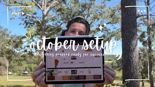 October Digital Planning Setup | Trackers, monthly, week, finance & memory 🥳 So excited!!