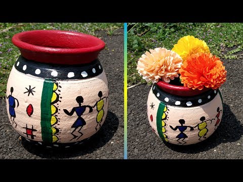 diy-easy-pot-painting-with-acrylic-colour-||-easy-flower-pot-painting-ideas