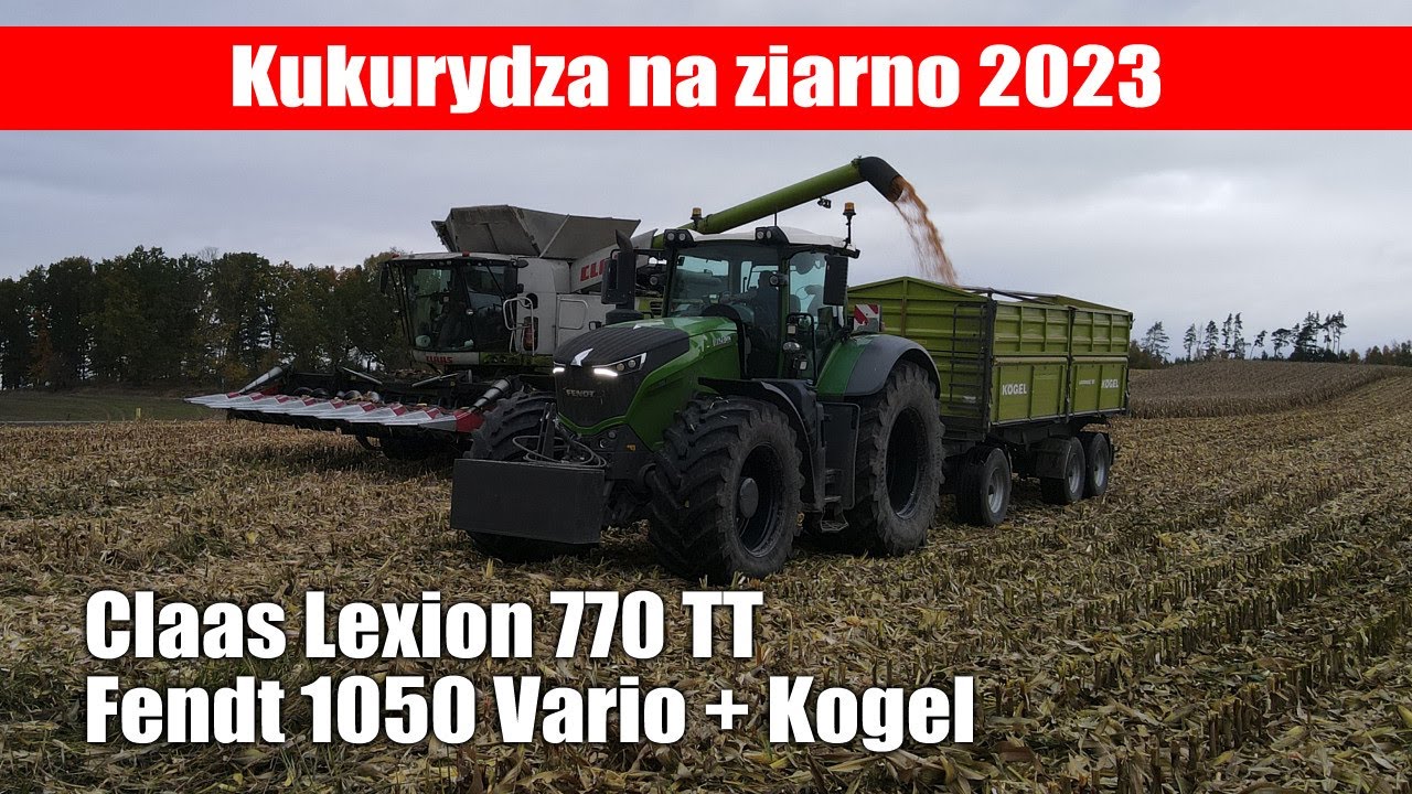 maxresdefault Claas Lexion 770 TT, Fendt 1050 Vario + Kogel – Kukurydza 2023