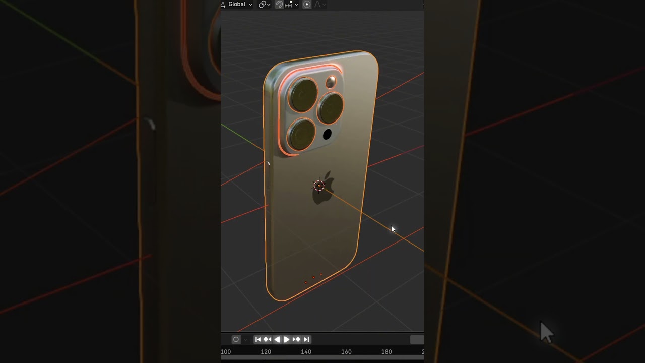 3d iphone 15 in blender  #blender  #blender3d