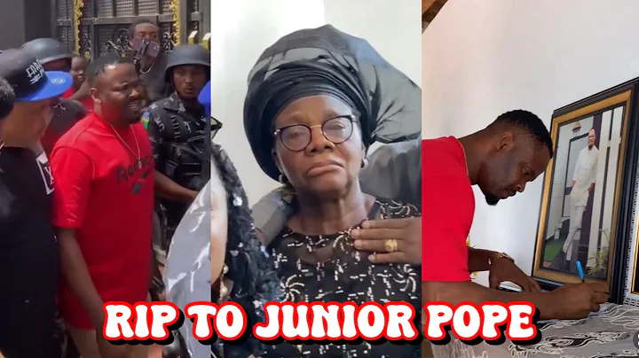 Zubby Micheal In Tears As He Arrive At Junior Pope Final Burial Ceremony