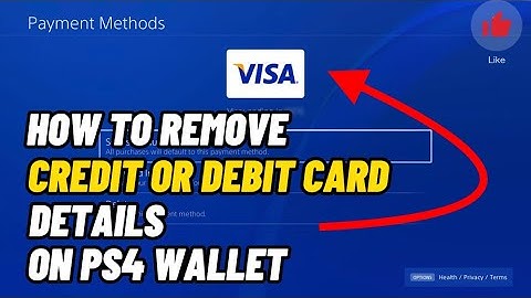 How To Remove Credit Card/Debit Card details On PS4 or PS Pro / PS5 Simple Method