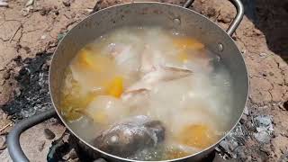 Cooking Basa fish for eats in the construction | Family cooking channel