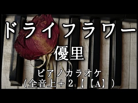 【世界一歌いやすいピアノカラオケ】ドライフラワー / 優里 ～ 女性キー・高声キー＋２(A)  歌うまこだわりアレンジ ～
