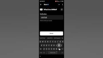 What Are AMMs? Blum Verification Code