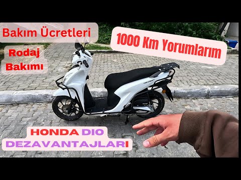 Honda Dio Rodaj Bakımı | 1000 Km Deneyimi | Honda Dio Dezavantajları