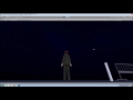 Day to night cycle with glowing moon effect