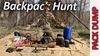 Pack Dump  7 DAY Backpack Hunting Gear