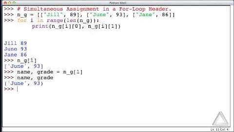 Unit 09 Video 3: Simultaneous Assignment