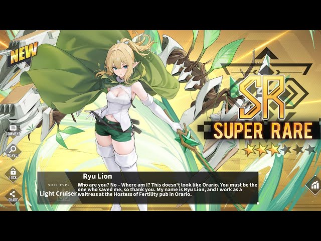 Azur Lane: Get Ryu Lion (DanMachi Collaboration) 2025 - YouTube