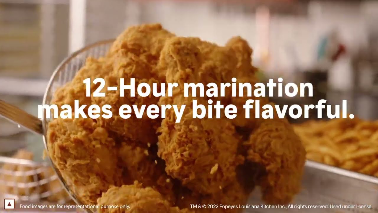 Popeyes 12-Hour Marination makes it SENSATIONAL!