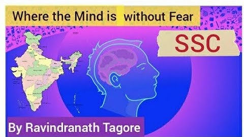 Where the mind is without fear | Poem Analysis | SSC | Hindi Explanation | By Jitendra Meher Sir