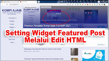 Setting Widget Featured Post Melalui Edit HTML