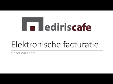 Mediris Café Elektronische facturatie