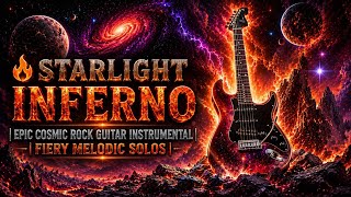 🔥 Starlight Inferno | Epic Cosmic Rock Guitar Instrumental | Fiery Melodic Solos