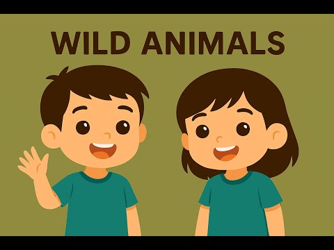 Learn Wild Animal Names in English for Kids 🦁🐯 | Repeat After Me | Mimi English World
