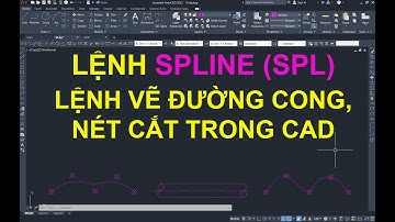 Lệnh SPLINE (SPL) - Lệnh vẽ đường cong, nét cắt trong autocad - Xây dựng 247