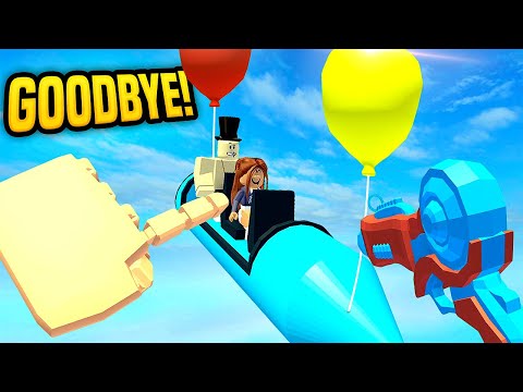 Roblox VR Hands - Sending a Balloon Rocket Filled With Players to Space! (Funny Moments)