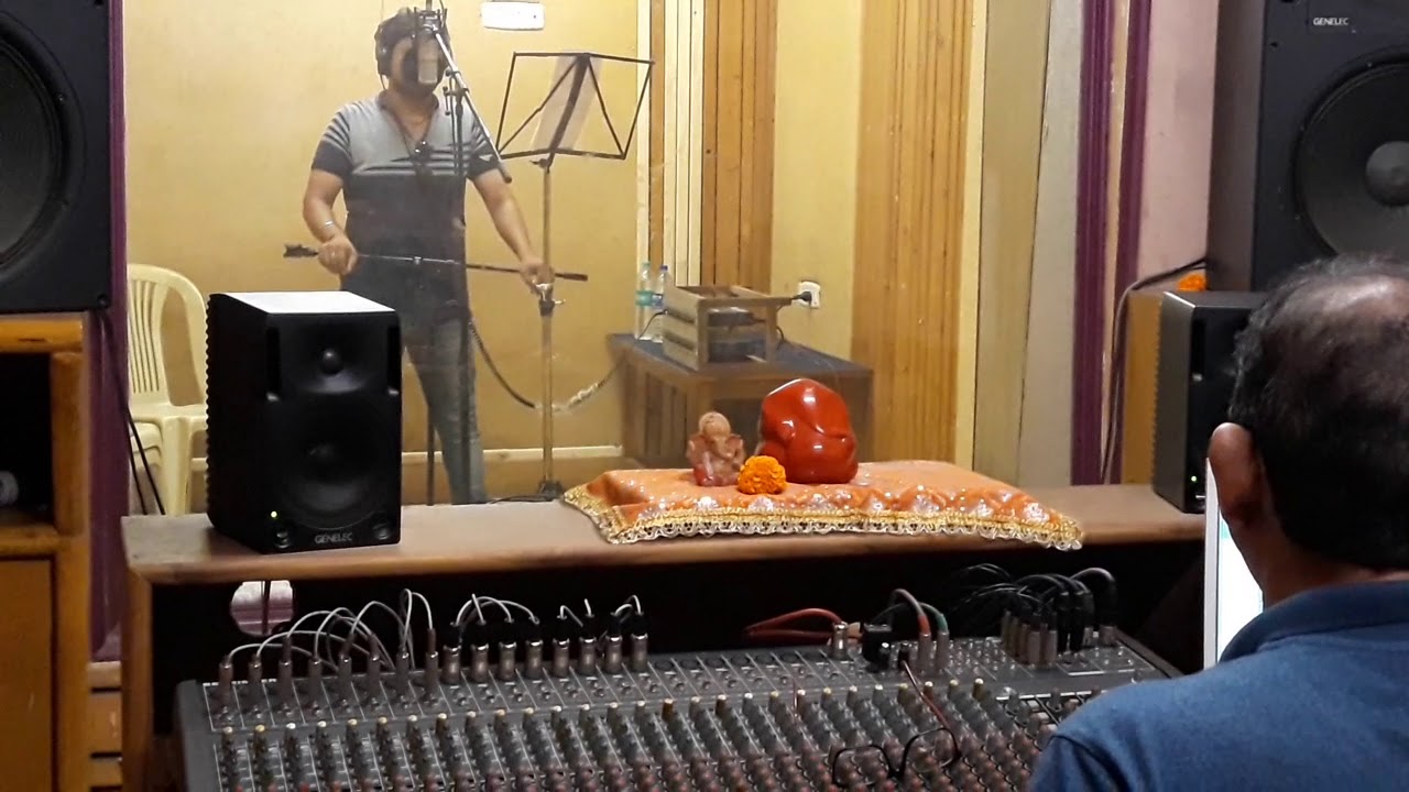 Recording time  In Kumar Sanu Studio Shantanu Shukla