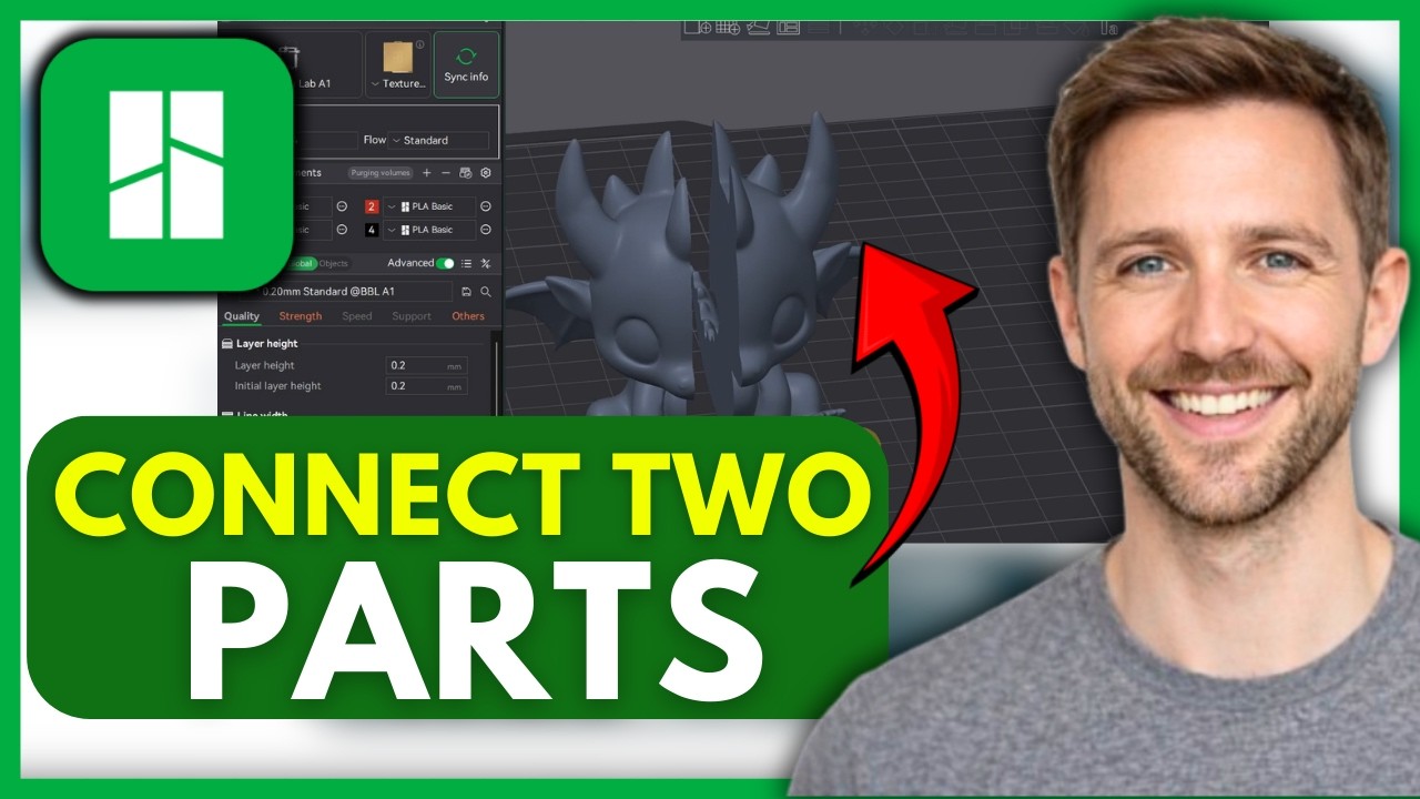 How To CONNECT Two Parts In Bambu Studio (EASY) 2026 - YouTube