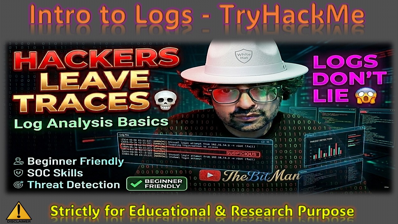 Hack Log Intro to Logs | Learn Log Analysis for Cybersecurity | TryHackMe ...