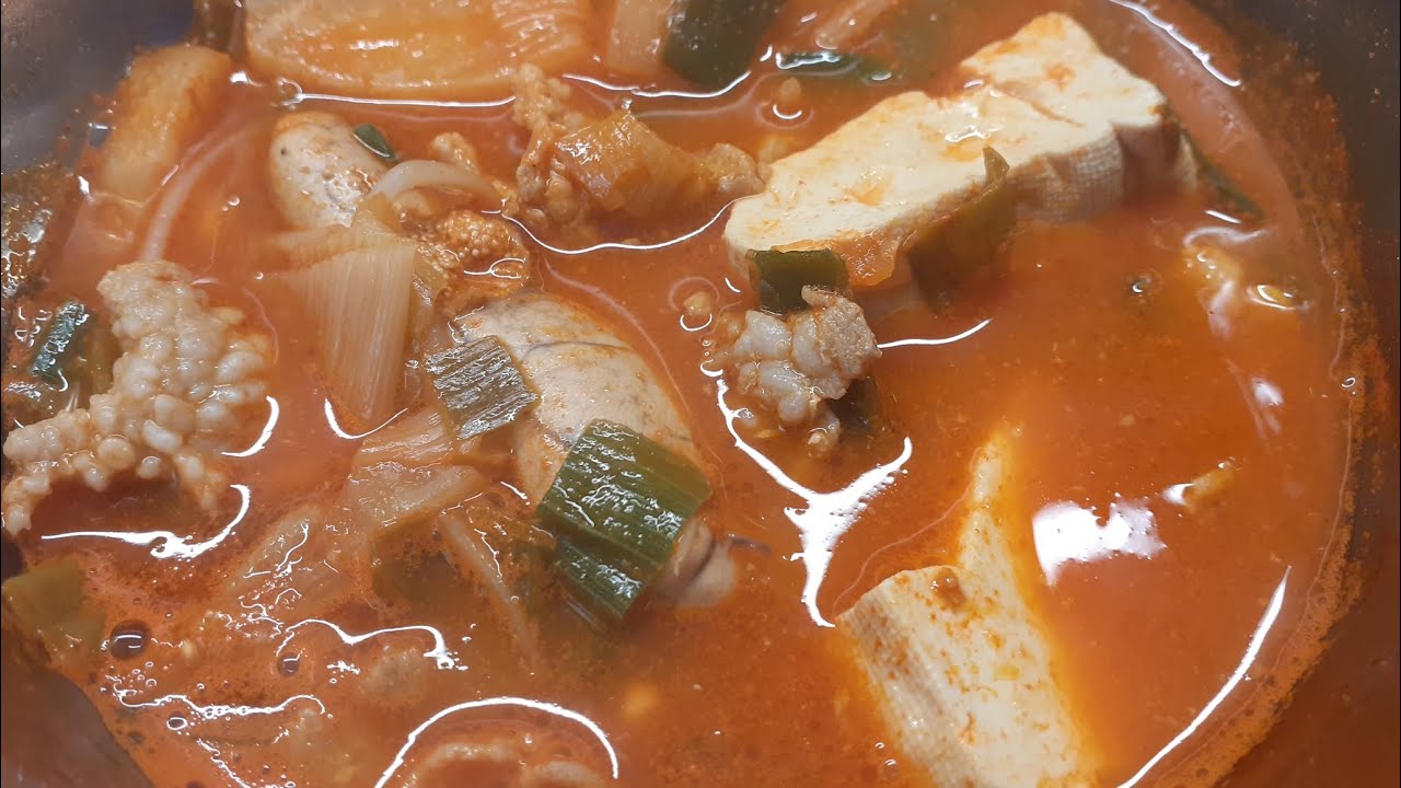 01533 😛💘 🔥🌶🐟🥚 🍲👍 Simple Night Snacks Altang = Spicy Fish Roe Soup KRW