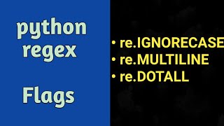 Python Regex Hands-on | commonly used Flags