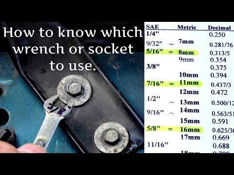 Metric vs Standard, Imperial or SAE - Wrenches, Sockets, Bolt Size Chart + Mechanic Math