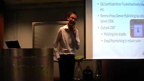 Security issue for Microsoft Exchange 2007