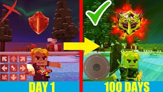 I Survived 100 Days As a Joystick Player Bedwar | Blockman Go | FurtherXT