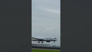 Air Canada Windy landing  at Amsterdam Schiphol #aviation #holiday #travel #viral #canada