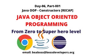 CONSTRUCTORS IN JAVA| SDET BOOT CAMP| RECAP| DAY-06|Part-001 Net Worth