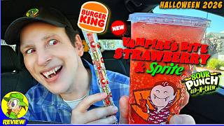 Burger King® Vampire's Bite Strawberry & Sprite® Review 🧛🍓🥤 HALLOWEEN 2026! 😱 Peep THIS Out! 🕵️‍♂️