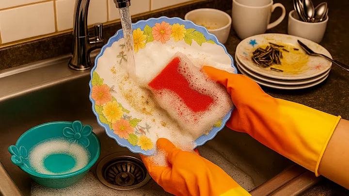 ⭐ Relaxing Hand Dishwashing ASMR – Soothing Water & Bubble Sound 🫧✨